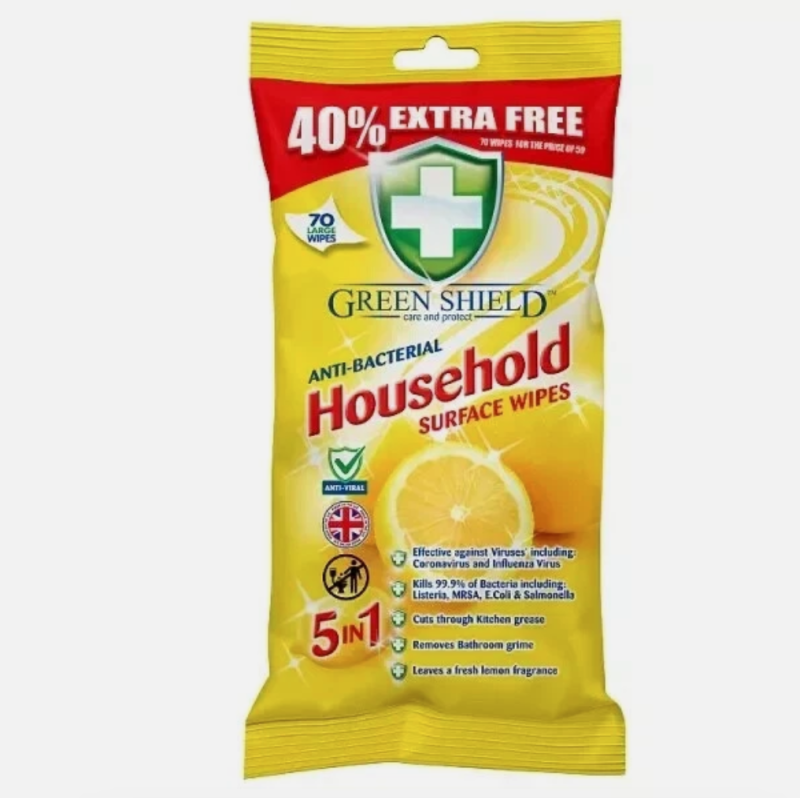 Anti Bacterial Household Surface Wipes 250 XL Wipes - Image 3